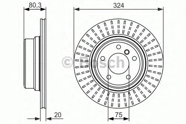 Гальмівні диски 0986479350 Bosch