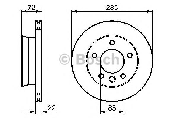 Диск переднього гальма Bosch 0986479212 ціна, від 46.38 USD