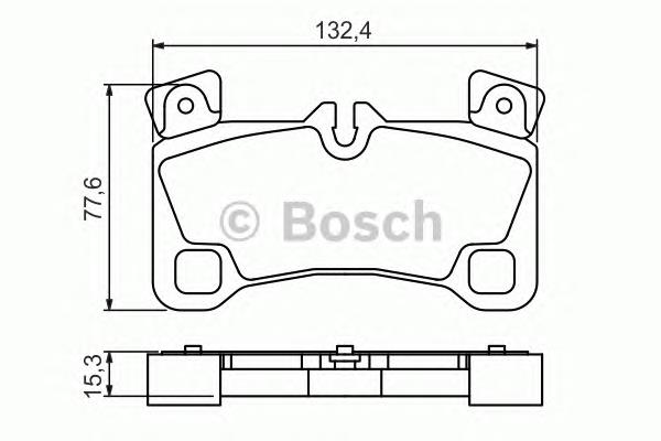 Задні гальмівні колодки 0986494205 Bosch