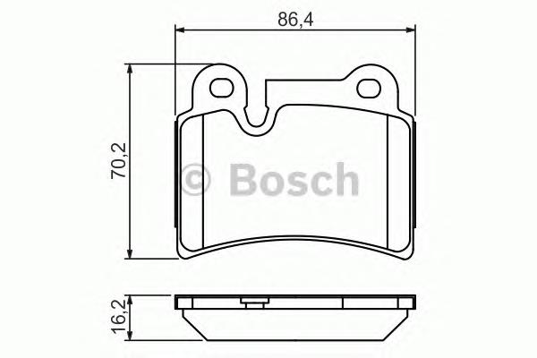 Купити 0986494210 Bosch Задні колодки