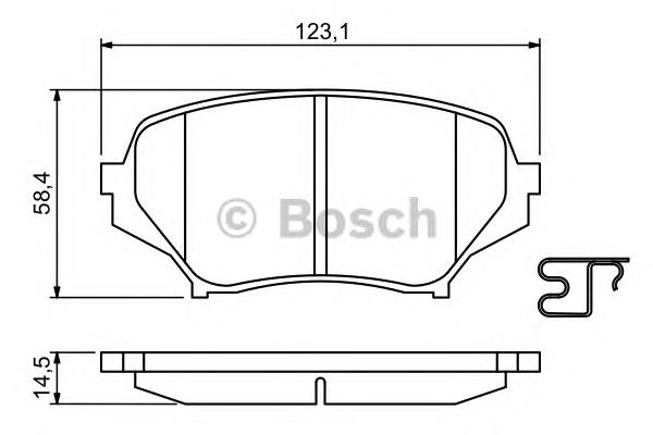 Гальмівні колодки Bosch 0986494188 ціна, від 27.45 USD