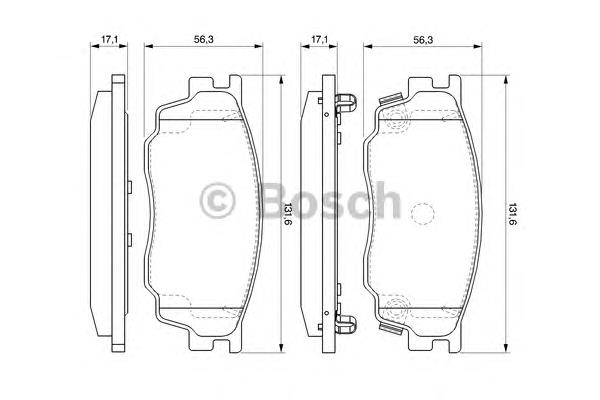 Купити 0986494078 Bosch Колодки гальмівні передні, дискові