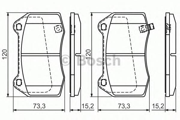 Тормозні колодки Bosch 0986494310