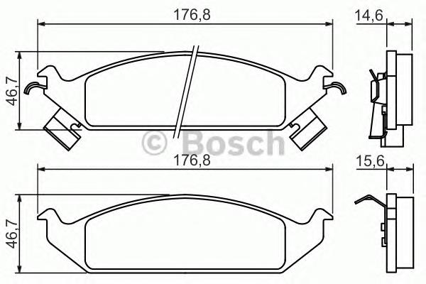 Тормозні колодки Bosch 0986494313