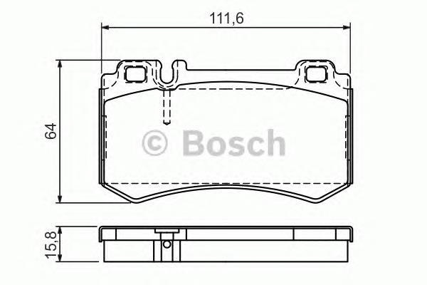 Купити 0986494356 Bosch Задні колодки
