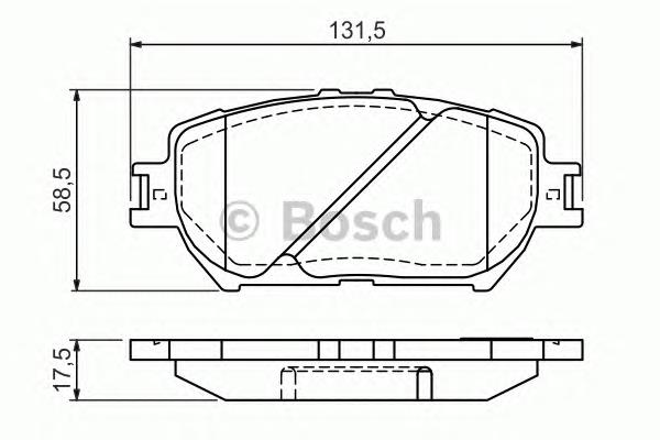 Тормозні колодки Bosch 0986494363
