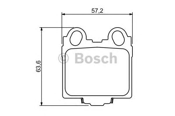Задні гальмівні колодки 0986494231 Bosch