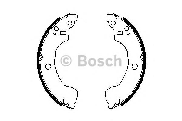 Купити 0986487691 Bosch Колодки гальмові задні, барабанні