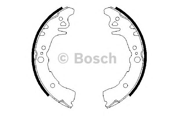 0986487689 Bosch колодки гальмові задні, барабанні