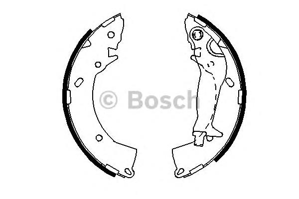 Колодки гальмові задні, барабанні Bosch 0986487697 ціна, від 26.44 USD