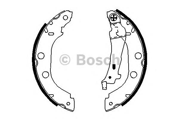 Купити 0986487699 Bosch Колодки гальмові задні, барабанні