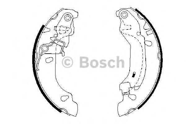 Купити 0986487669 Bosch Колодки гальмові задні, барабанні