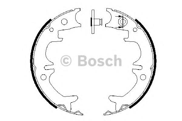 0986487680 Bosch Гальмівні колодки ручника