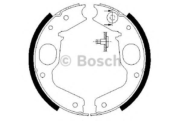 Колодки ручника 0986487719 Bosch