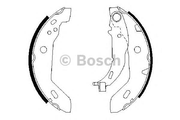 Колодки гальмові задні, барабанні 0986487565 Bosch
