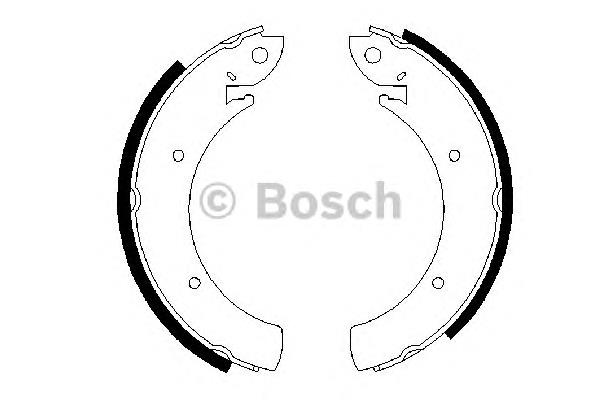 Купити 0986487648 Bosch Колодки гальмові задні, барабанні