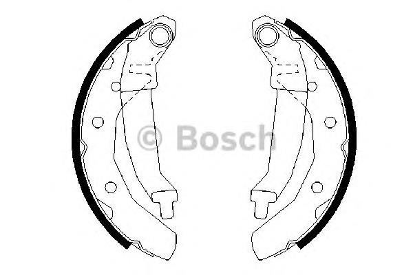 Колодки гальмові задні, барабанні 0986487628 Bosch