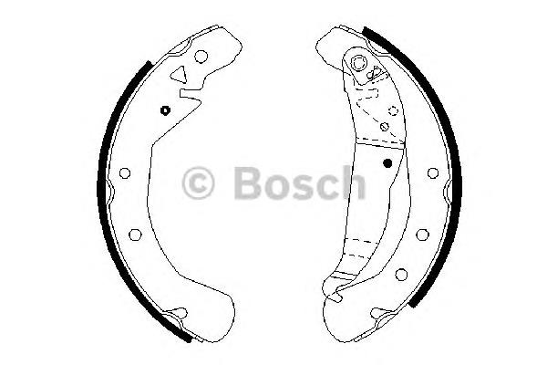 Колодки гальмові задні, барабанні Bosch 0986487658 ціна, від 27.44 USD