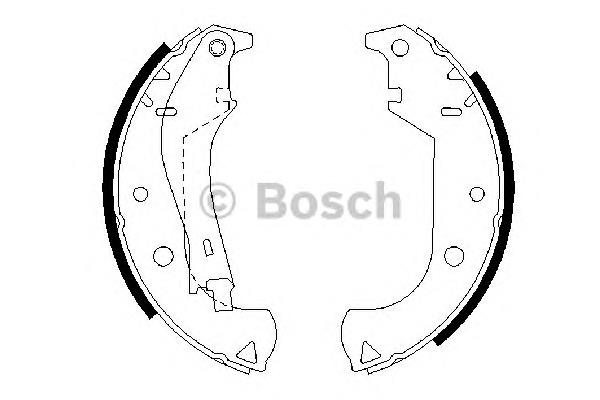 Колодки гальмові задні, барабанні 0986487626 Bosch