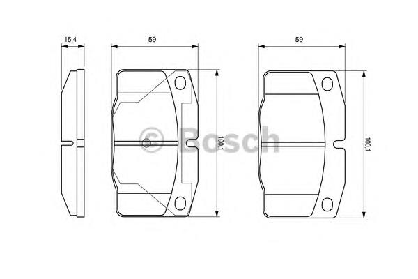 Купити 0986469390 Bosch Колодки гальмівні передні, дискові