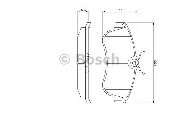 Купити 0986461147 Bosch Колодки гальмівні передні, дискові