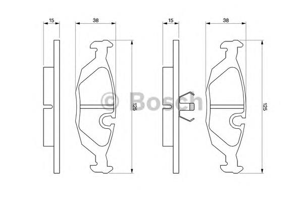Купити 0986460996 Bosch Задні колодки