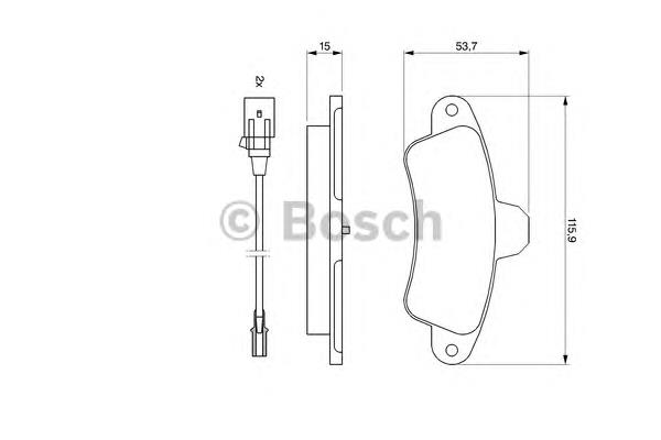 Колодки гальмові задні, дискові 0986460991 Bosch