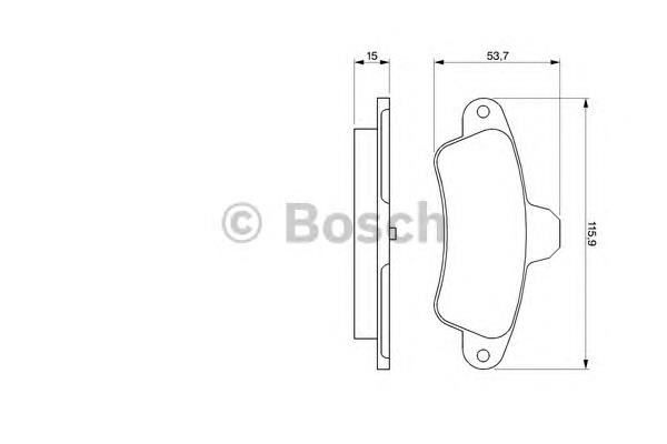 Колодки гальмові задні, дискові 0986424277 Bosch