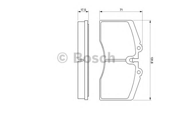 Колодки гальмівні передні, дискові 0986424119 Bosch