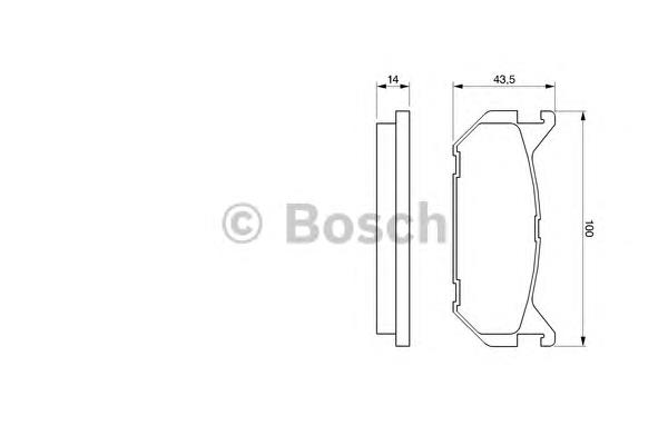 Колодки гальмові задні, дискові 0986424266 Bosch