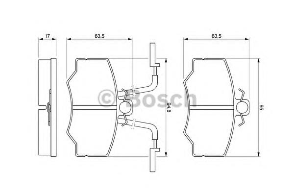 Гальмівні колодки Bosch 0986424184 ціна, від 11.17 USD