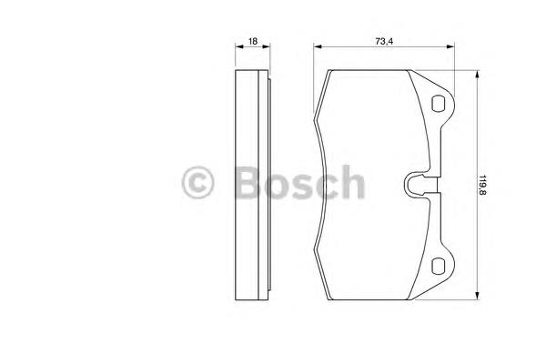 Передні тормозні колодки 0986424209 Bosch