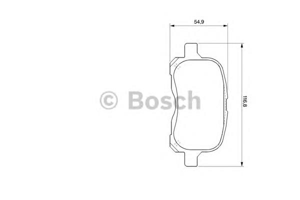 Купити 0986424692 Bosch Колодки гальмівні передні, дискові