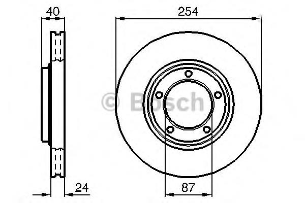 Диск переднього гальма Bosch 0986478663 ціна, від 28.14 USD