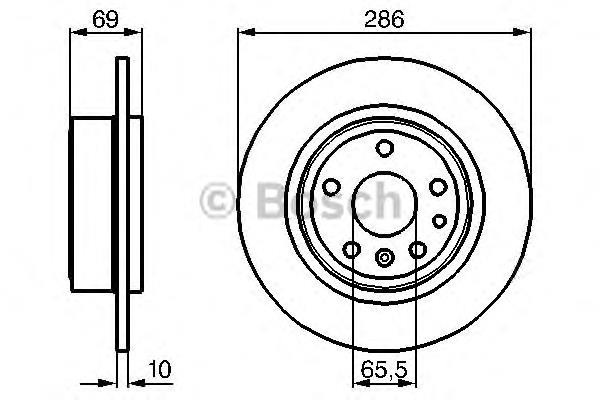 Задні дискові гальма Bosch 0986478478 ціна, від 33.23 USD