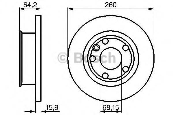 Купити 0986478547 Bosch Ротор гальмівний