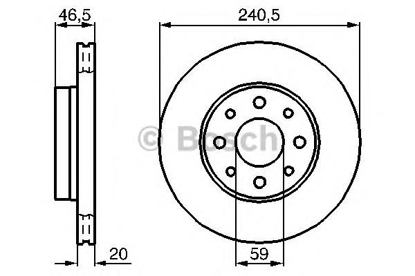 0986478878 Bosch диск гальмівний передній