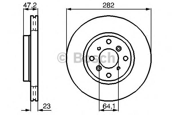 Купити 0986478681 Bosch Ротор гальмівний