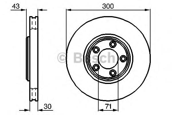 Диск переднього гальма Bosch 0986478778 ціна, від 55.96 USD