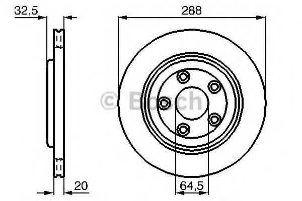 Задні дискові гальма Bosch 0986478777 ціна, від 58.19 USD