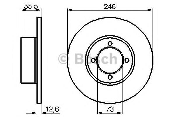 Купити 0986478082 Bosch Ротор гальмівний
