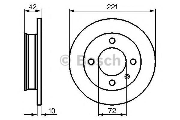 Купити 0986478068 Bosch Ротор гальмівний