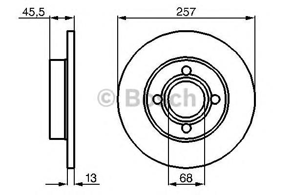 Купити 0986478016 Bosch Ротор гальмівний
