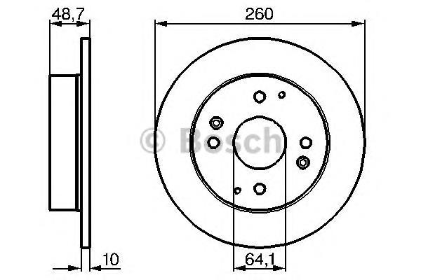 0986478172 Bosch Дискові гальма