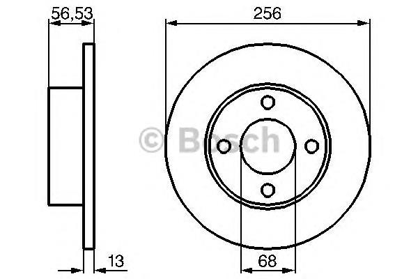 Диск переднього гальма Bosch 0986478130 ціна, від 32.73 USD