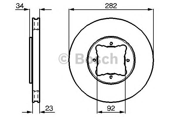 Диск переднього гальма Bosch 0986478448 ціна, від 34.65 USD