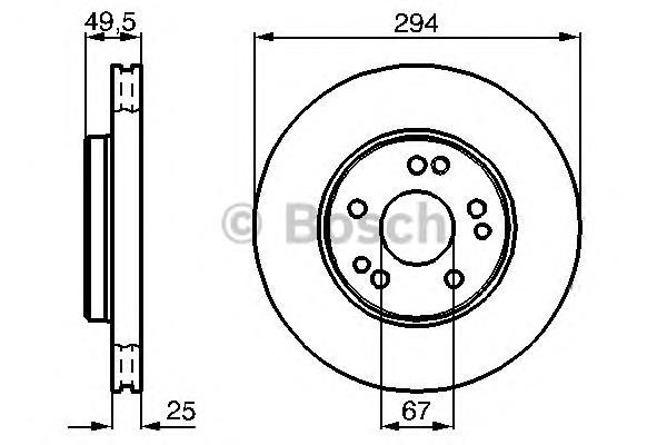 Купити 0986478428 Bosch Ротор гальмівний