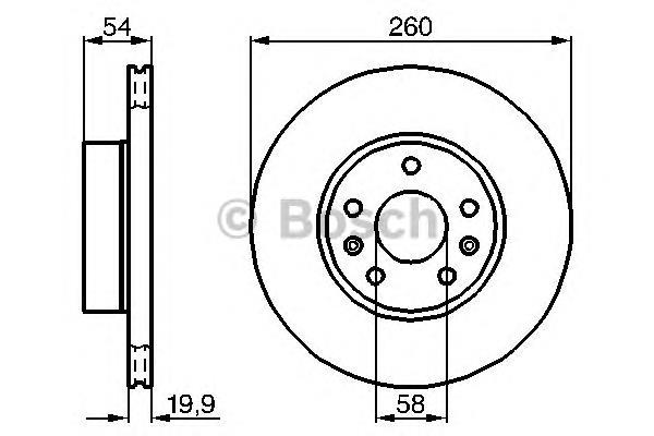 Диск переднього гальма Bosch 0986478218 ціна, від 18.34 USD