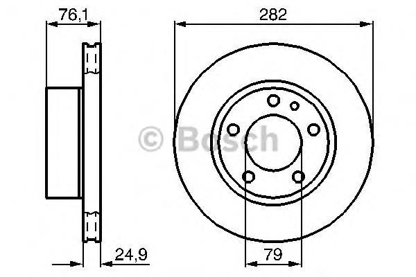 Диск гальмівний передній BMW 34111163147