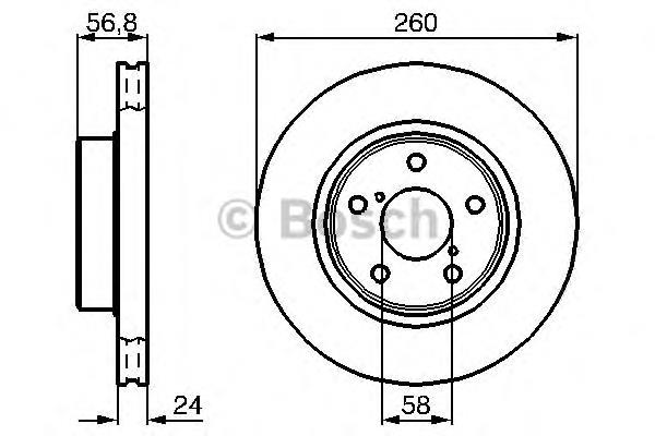 Купити 0986478293 Bosch Ротор гальмівний